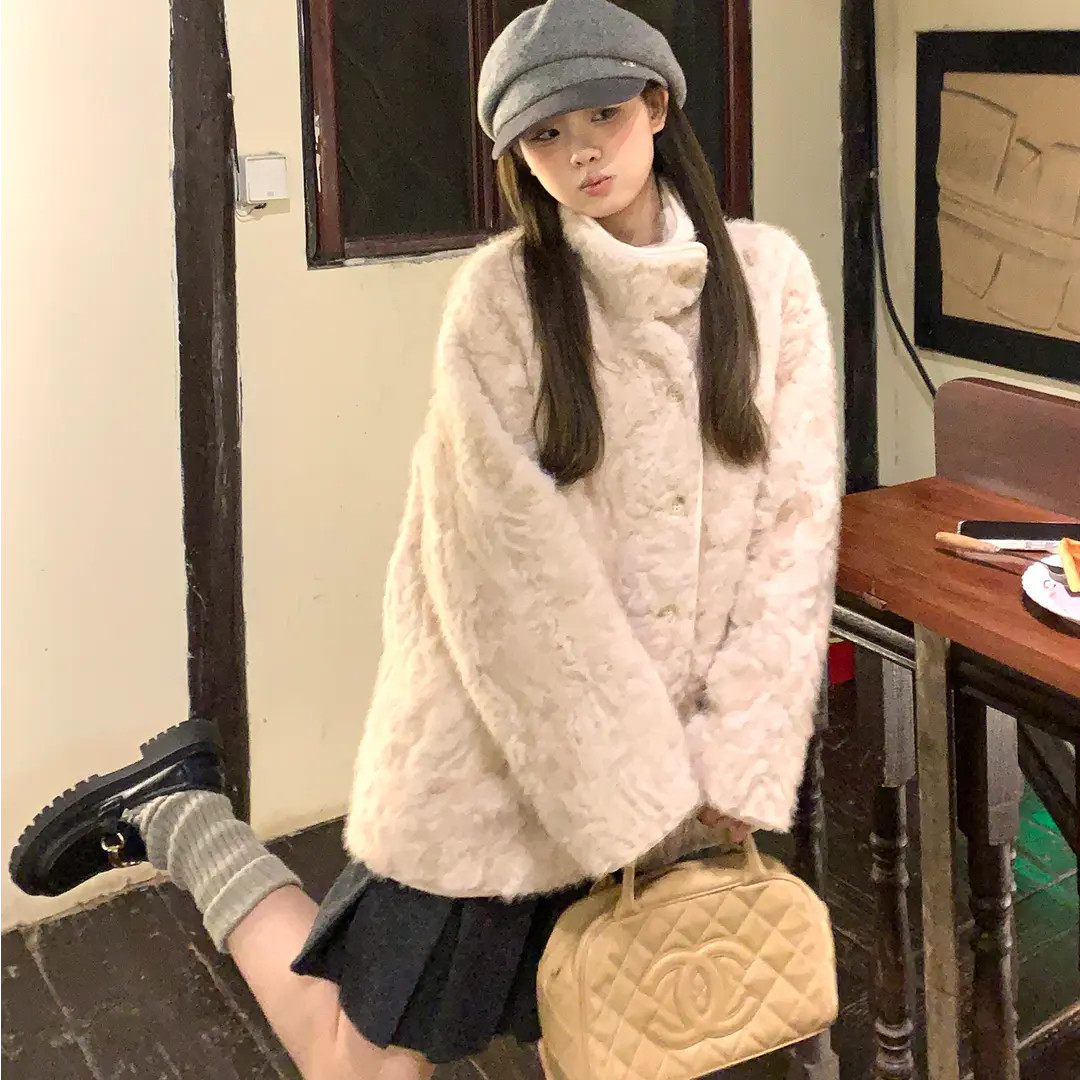 ’云绒奢甜‘2025年新款女冬新毛毛外套加厚慵懒休闲冬毛绒皮毛一体