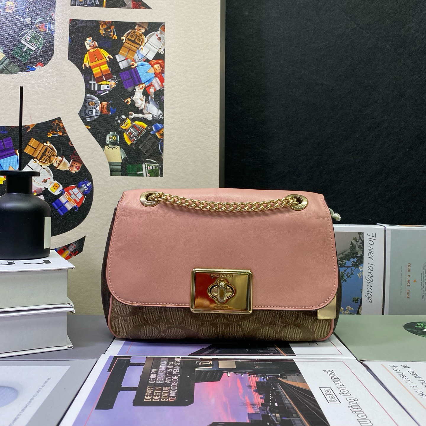 95新 COACH/蔻驰 22733斜挎包24*15