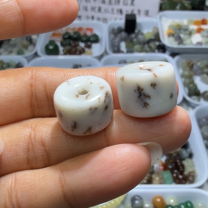 未镶嵌和田玉珠宝半成品右面送