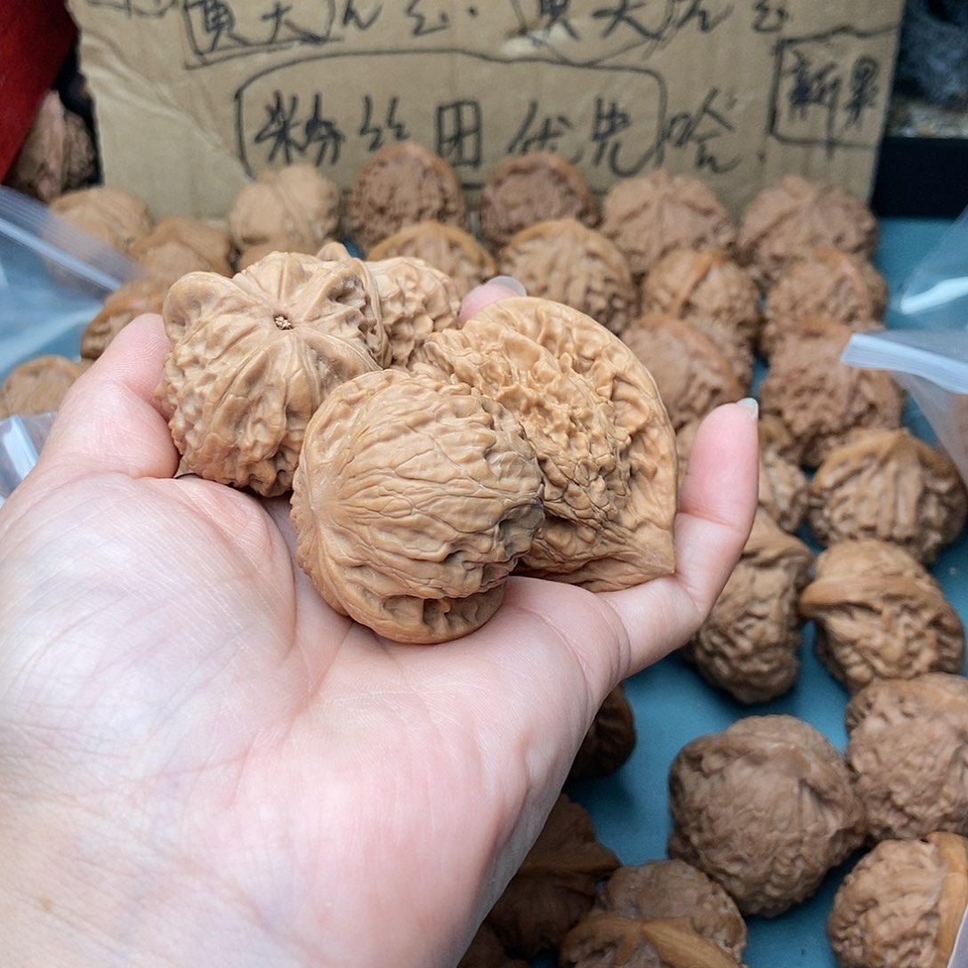 盘***行吊坠文玩核桃野狼官帽24