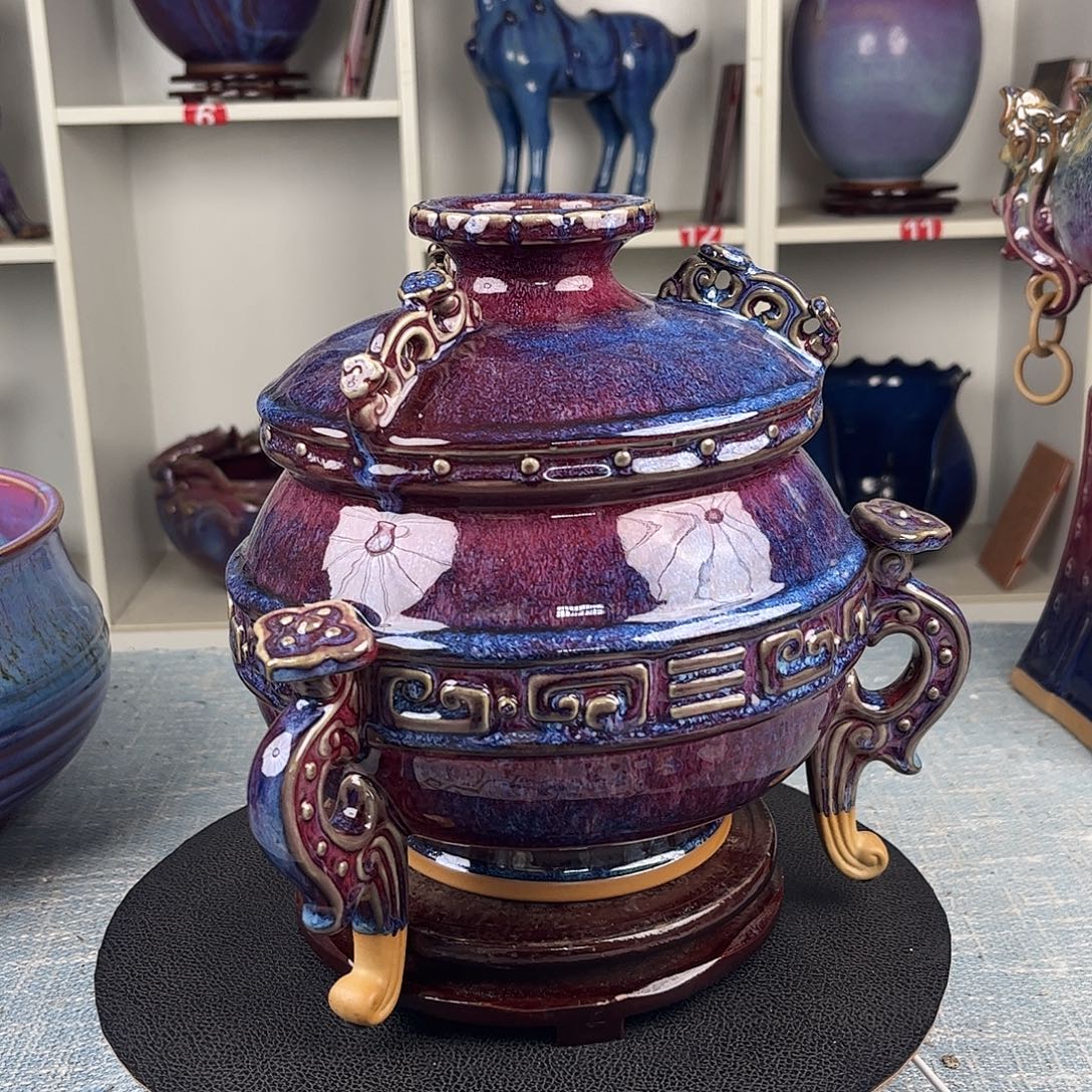 用***3瓷片摆件……千秋如意鼎……