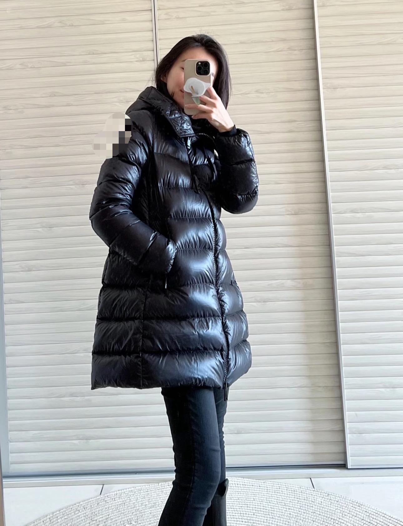 全新经典M家鹅绒中长款A字版娃娃款保暖女