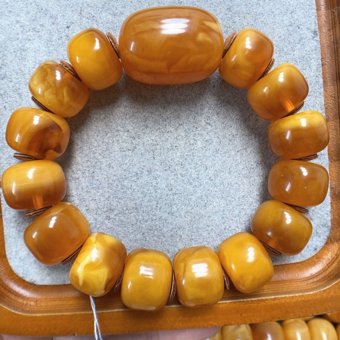 蜜蜡手串未镶嵌蜜蜡