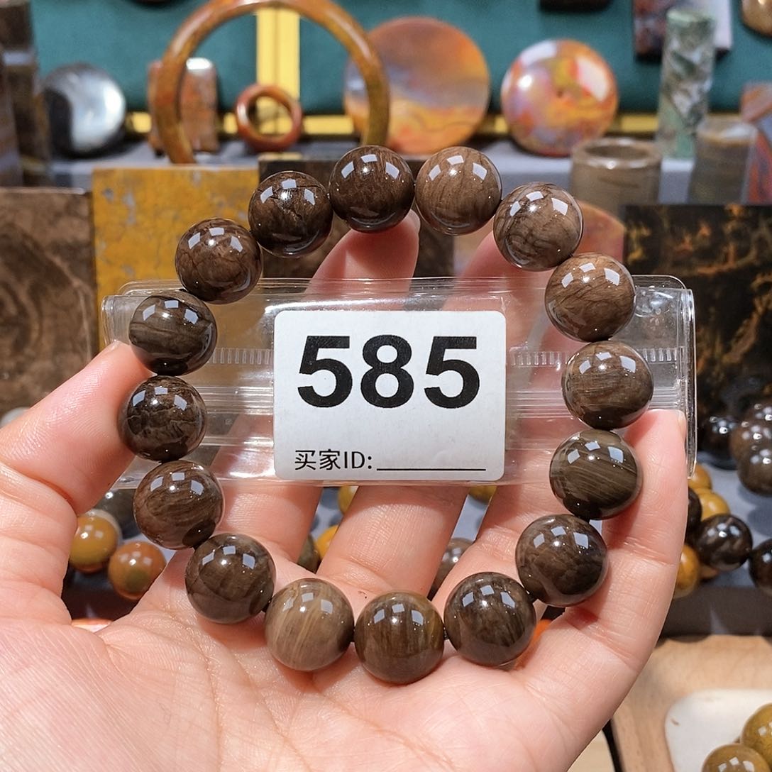 硅化玉天然北票硅化玉手串未镶嵌天然北票硅化玉手串