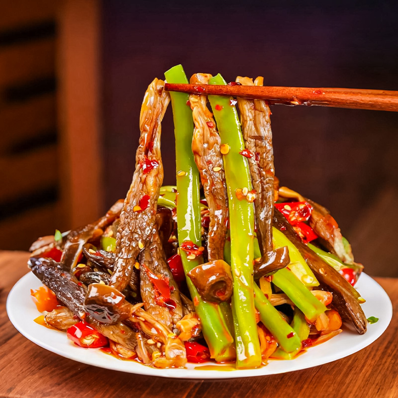 【热卖中】贡菜鹿茸菇川渝特色香辣过瘾幼仔鹿茸菇嫩速食下饭开胃