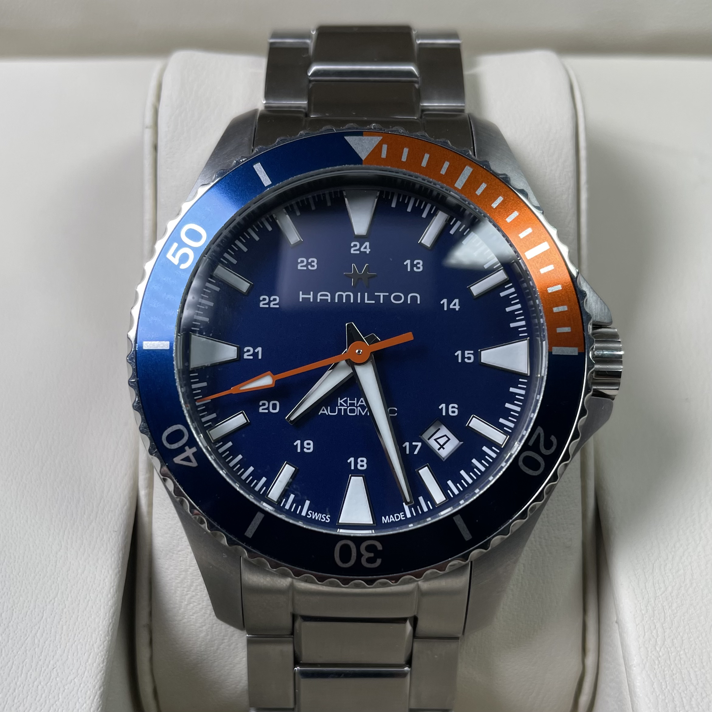 95新 Hamilton/汉米尔顿 汉米尔顿卡其海军表经41mm