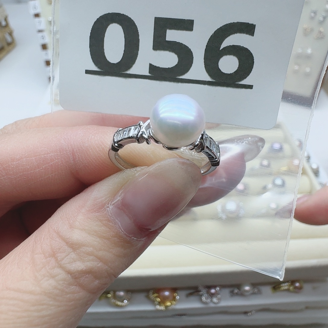 淡水珍珠珠宝奇石银S925镶嵌056