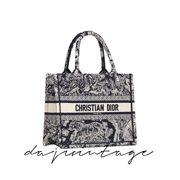 大吉中古/DIOR迪奥蓝色动物园托特手提包