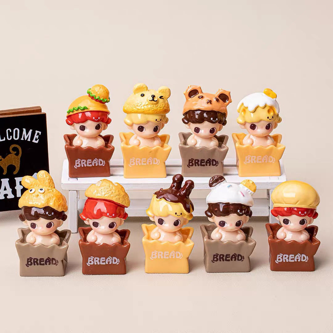 对对碰可爱diy树脂潮玩摆件 DIMOO烘焙盒子