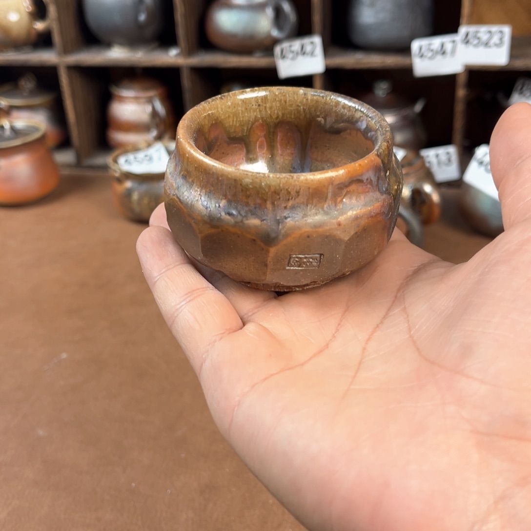 壶柴烧茶器主人杯