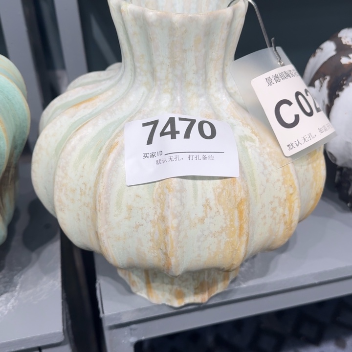 兜***糖瓷片景德镇高温花器编码7470高28口8默认无孔