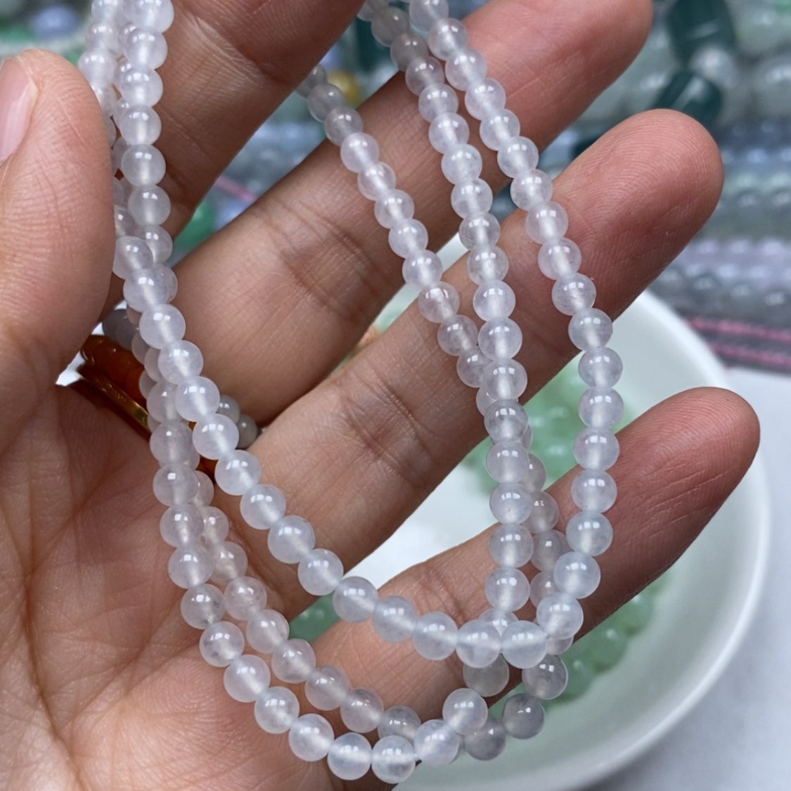 【闪购商品】定制翡翠未镶嵌玉**雪翡翠