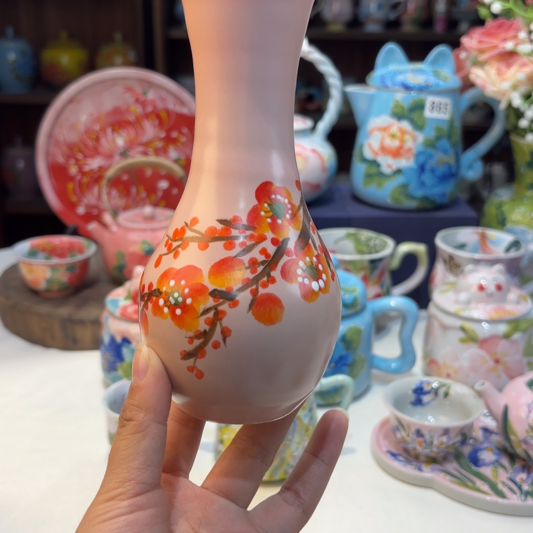 景德镇手绘高温釉下彩陶瓷茶具