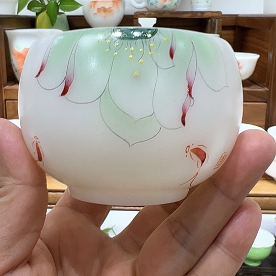 杯子德化璞玉冰种玉瓷