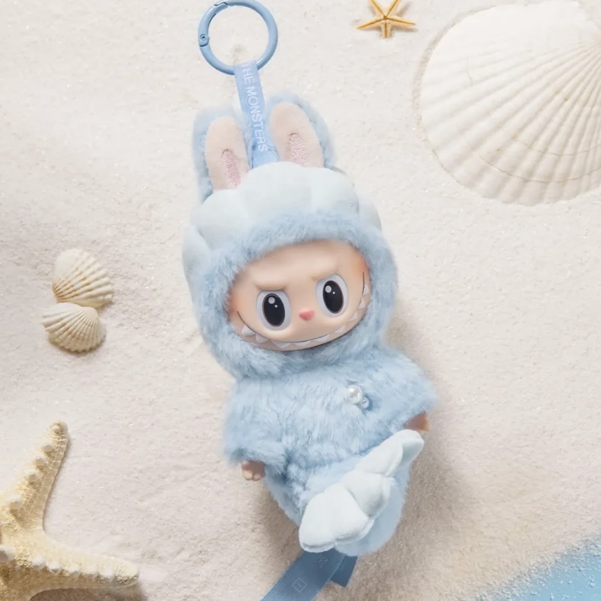 高品质拉布布鱼尾狮国版毛绒搪胶吊卡摆件玩具