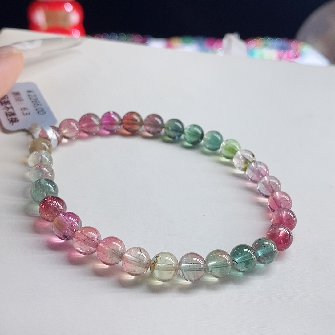 未镶嵌手链碧玺西瓜