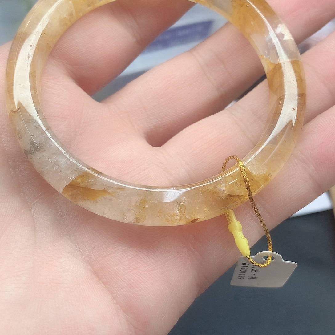水晶手镯未镶嵌168（6061）瑕疵