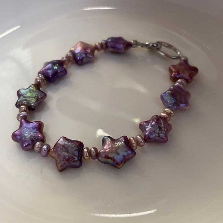 银S925镶嵌淡水珍珠手链