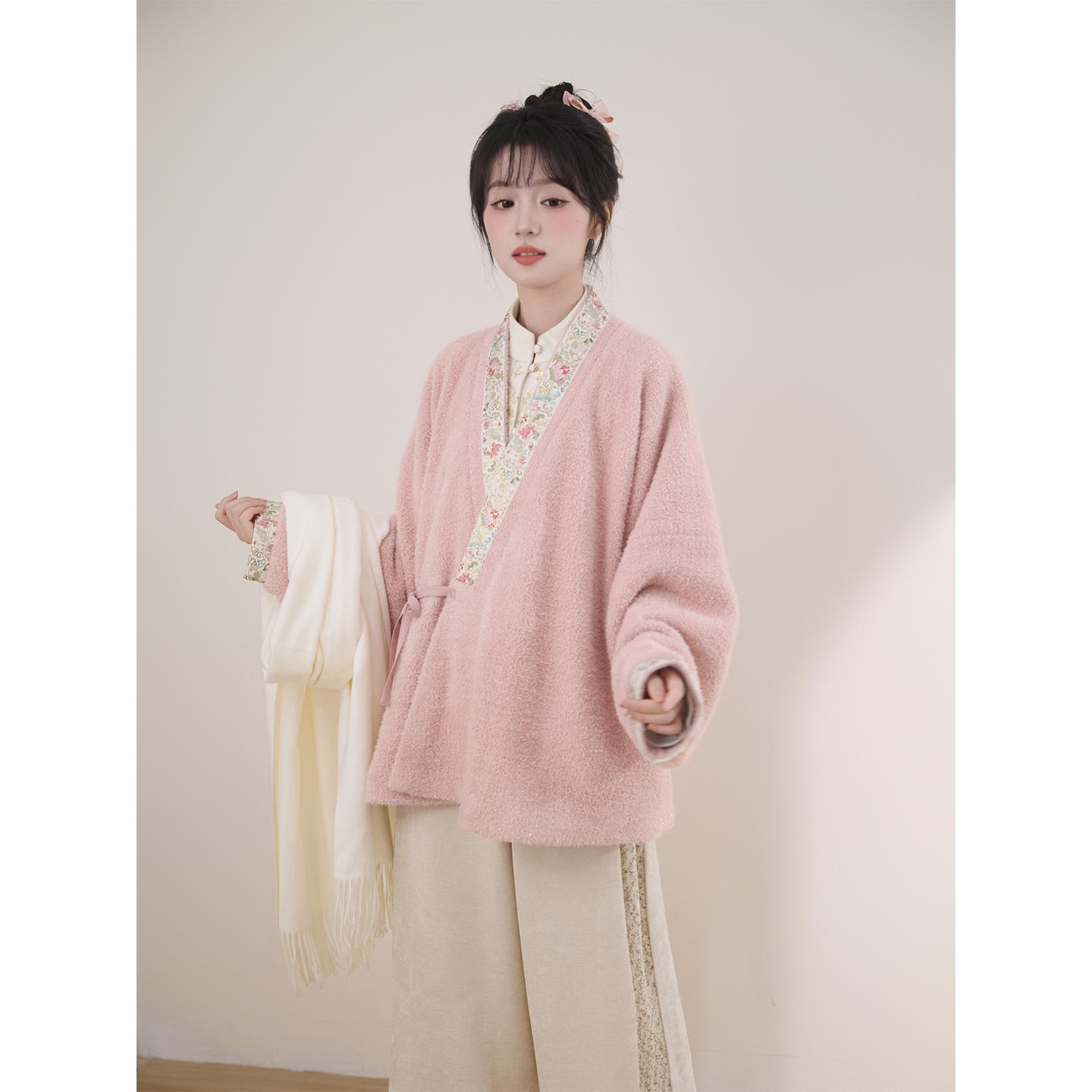 店庆款10.8号0点 【春庭雪】2.0毛绒版 对穿交汉服袄宋裤马面裙