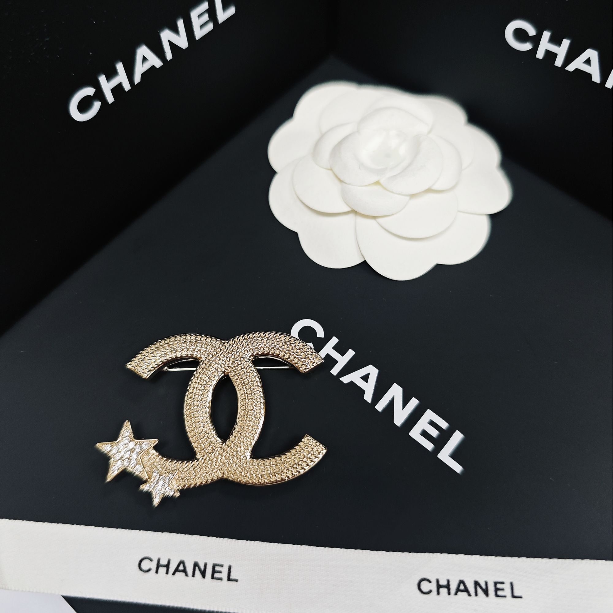 未使用 Chanel/香奈儿 胸针气质金色百搭时尚星星经典