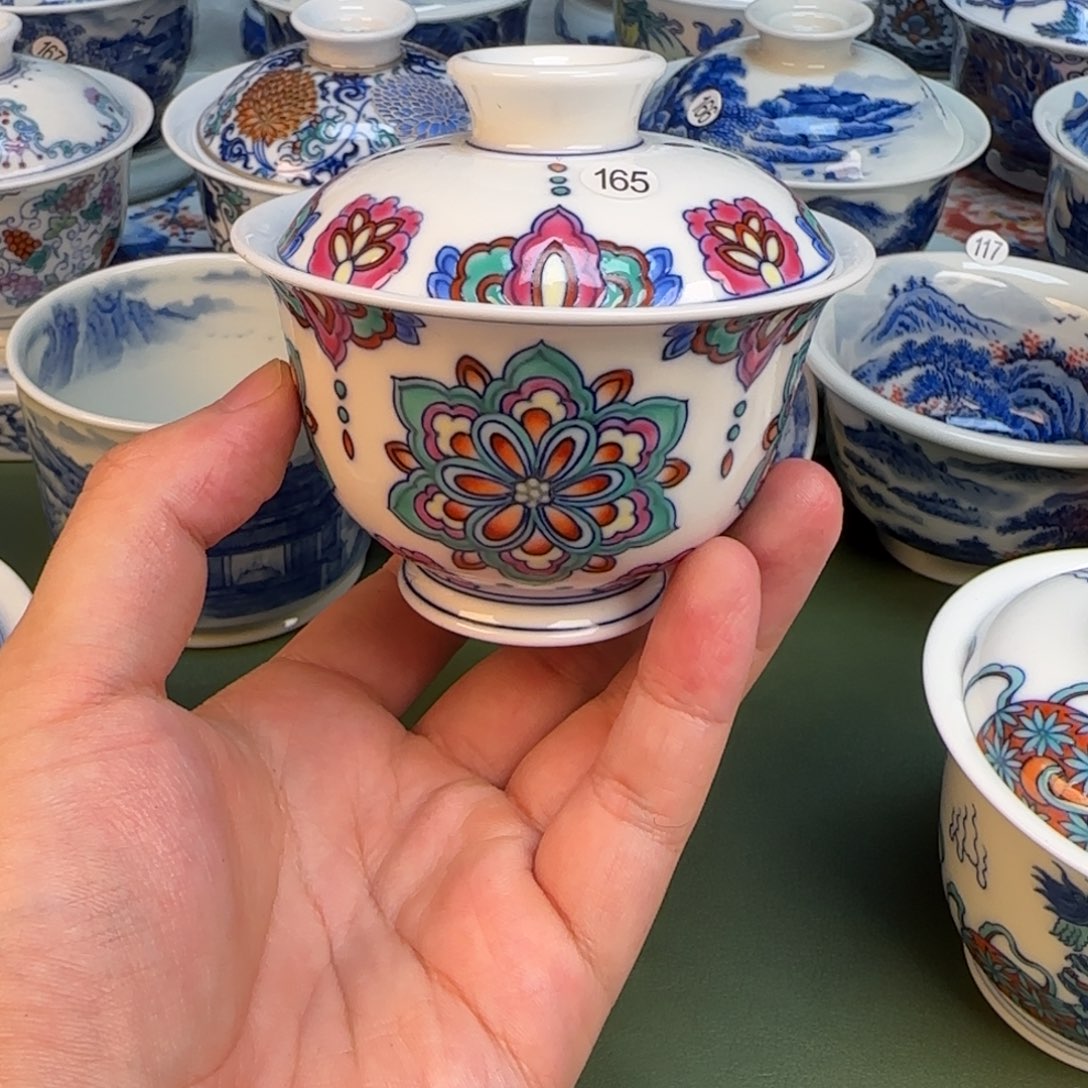 彦祖纯手工手绘茶具165