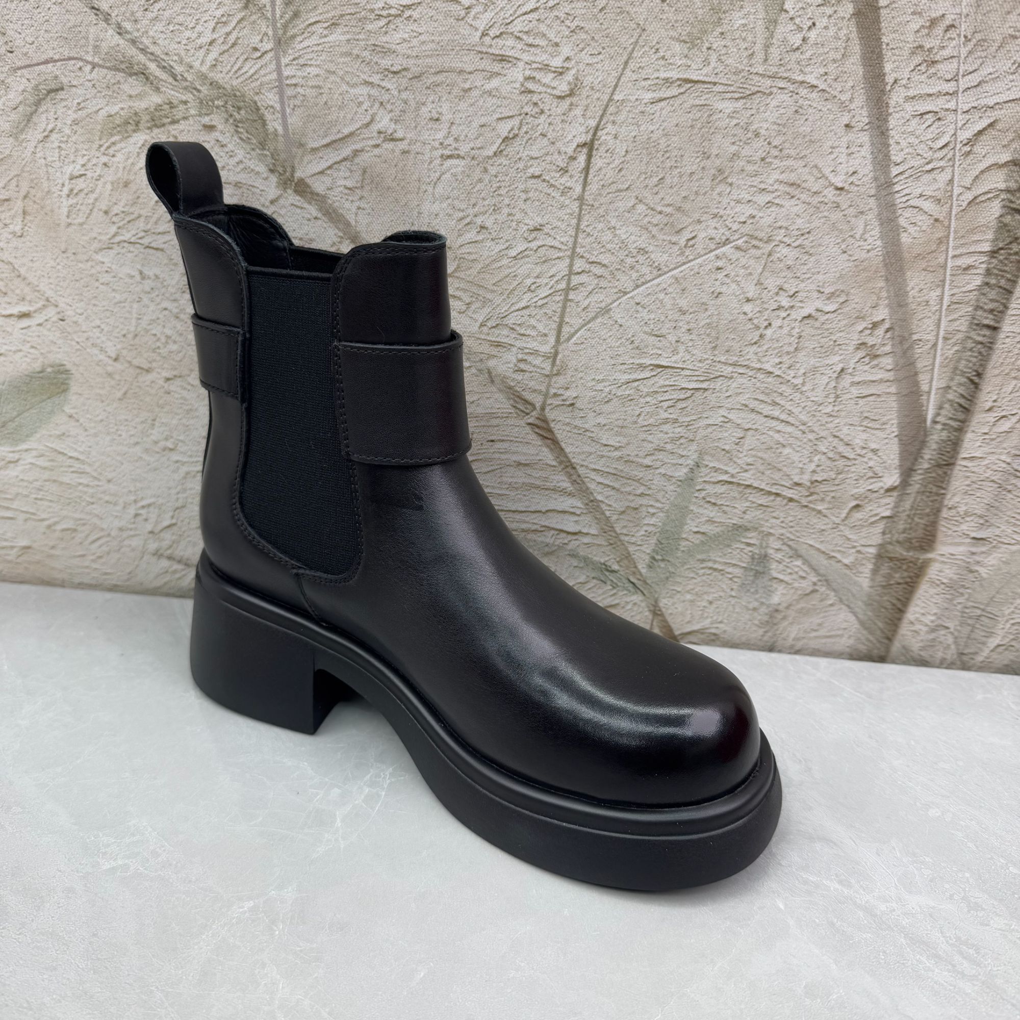 短靴女女靴子（牛皮）女92560-12 绒