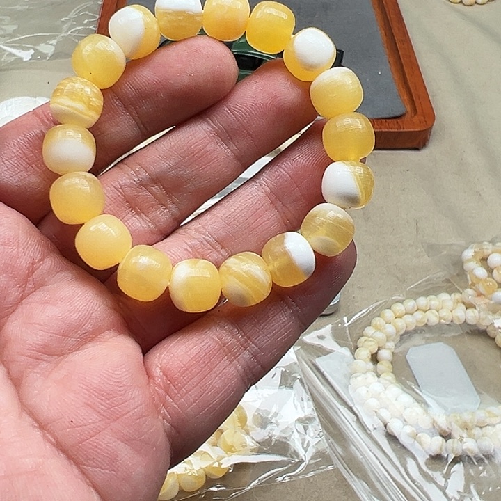 白玉菩提吊坠黄色2653