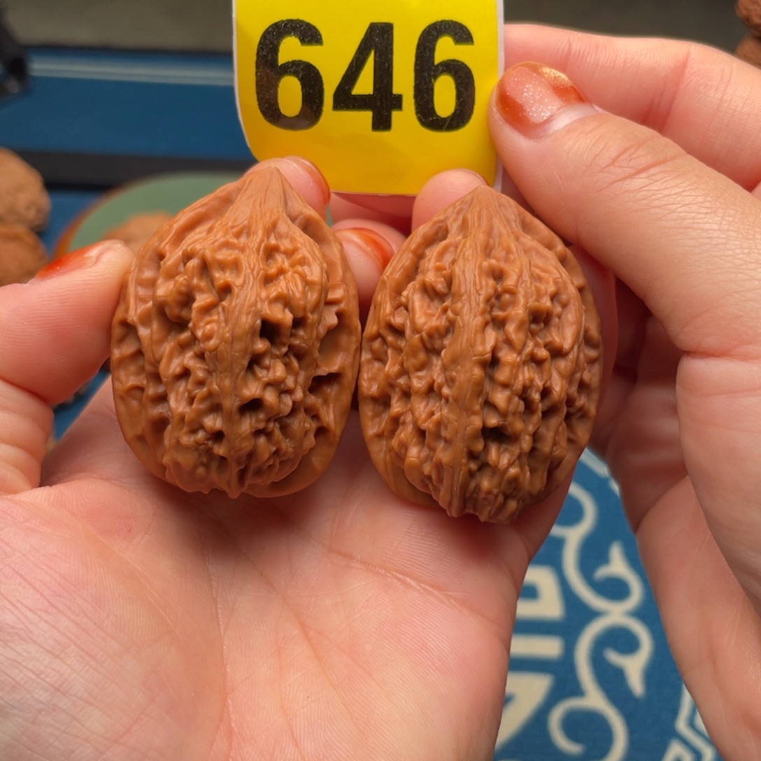 吊坠文玩核桃35全品北京鸡心646号