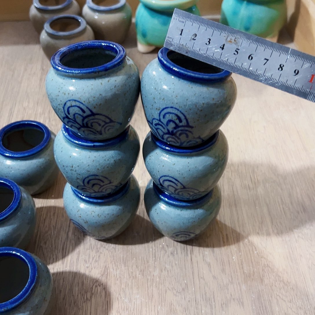 有孔，外贸尾单陶瓷花盆凑单10米包邮