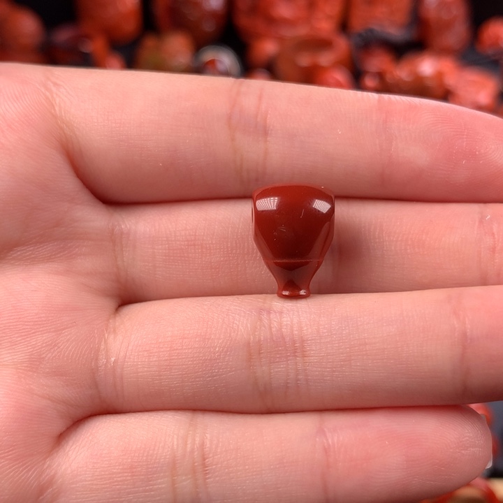 未镶嵌三通10.6mm南红玛瑙