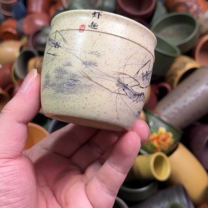 紫砂茶杯全手工紫砂主人杯