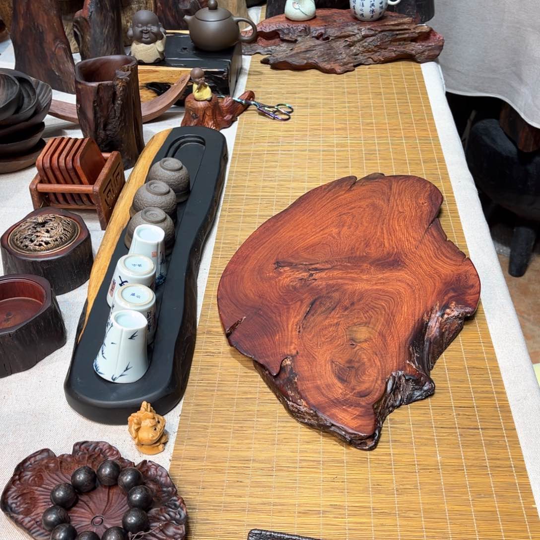 老挝酸枝干泡茶盘