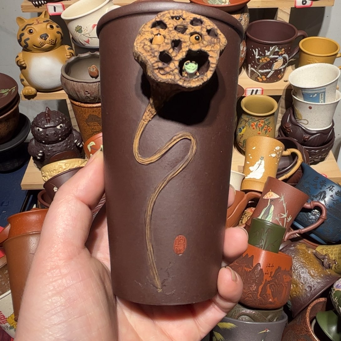 紫砂茶杯宜兴紫砂主人杯