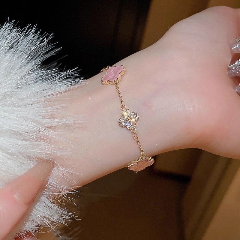 合金手链 c-831花朵手链轻奢小众高级感精致爆款设计感手饰女8406