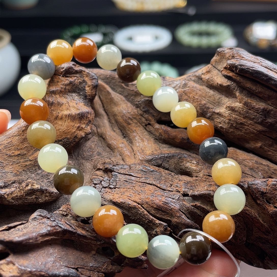 和田玉手串未镶嵌