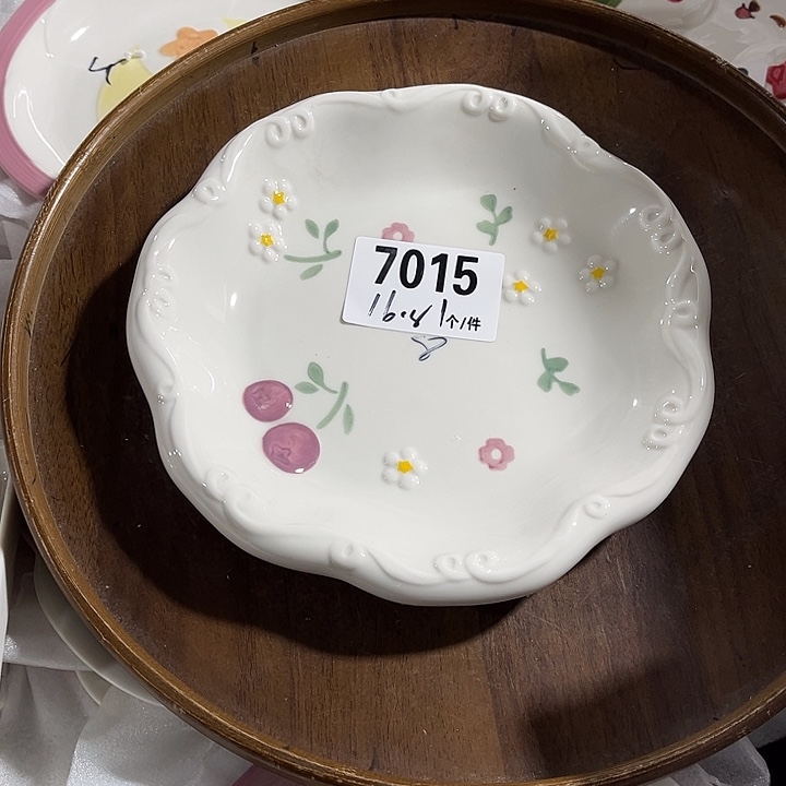 瓷微瑕外贸餐具7015