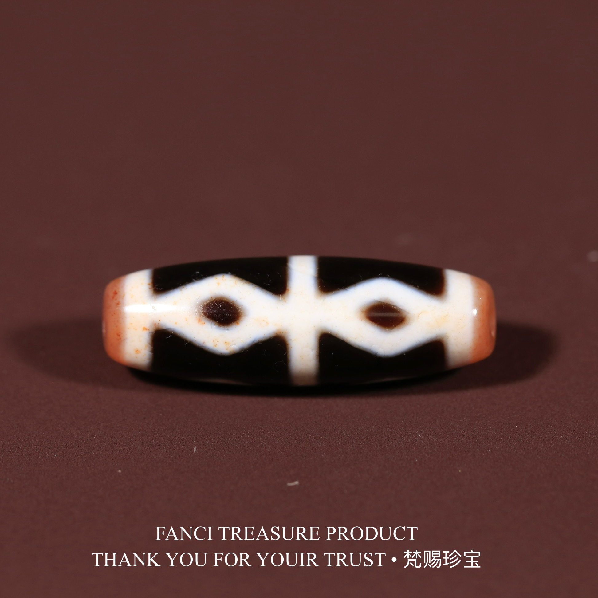 梵赐珍宝·【行运臻品任晓攀满砂】亲工金刚六眼40.5x13.3mm天珠