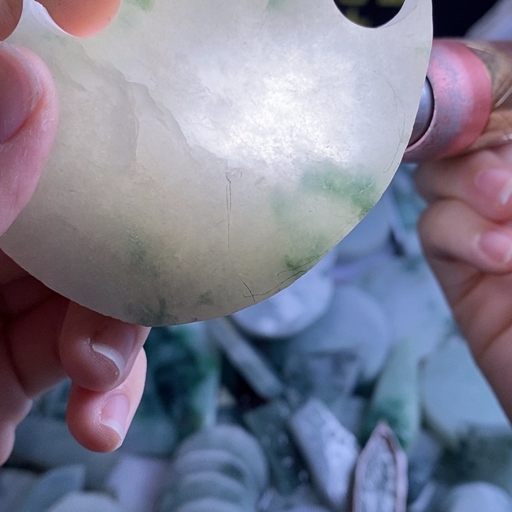 人***戏翡翠裸石纯天然翡翠