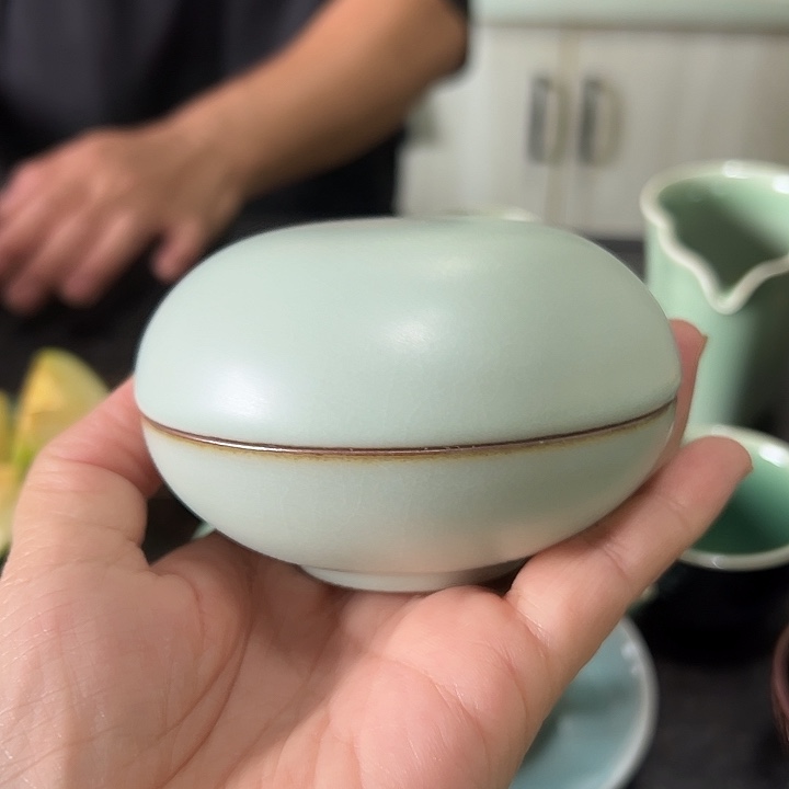 龙泉云间青瓷小米茶器