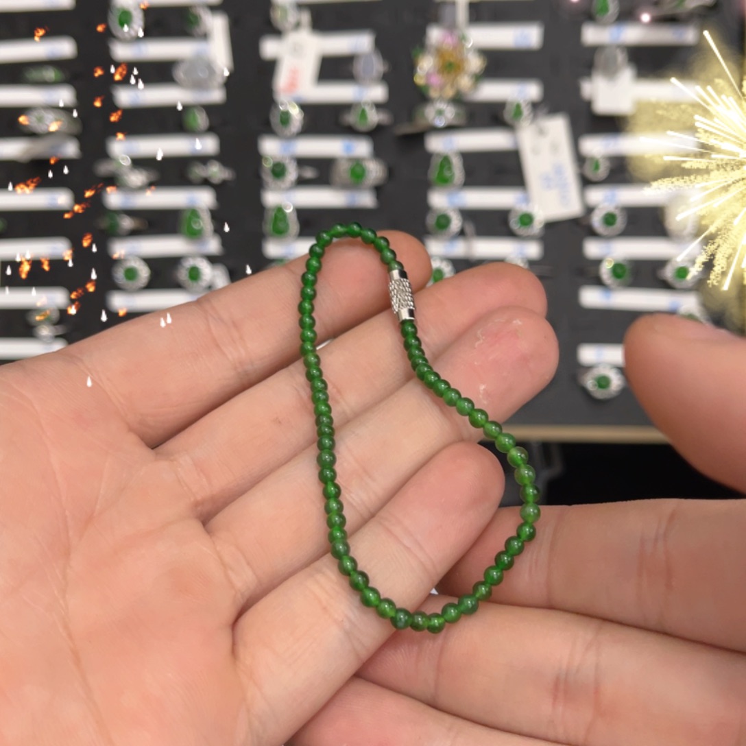 翡翠戒指未镶嵌翡翠手链