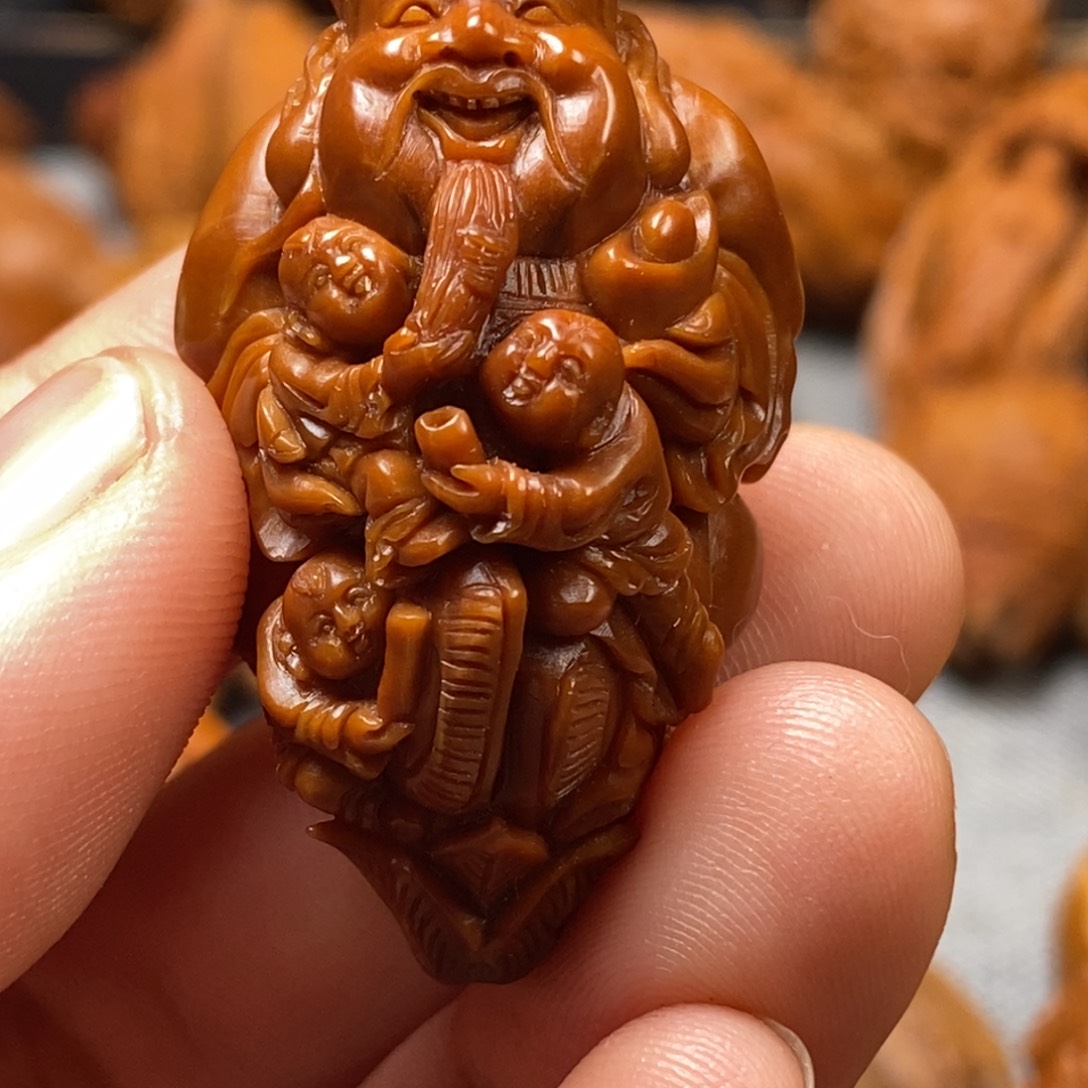 橄榄核手串/手链苏**工核雕手串