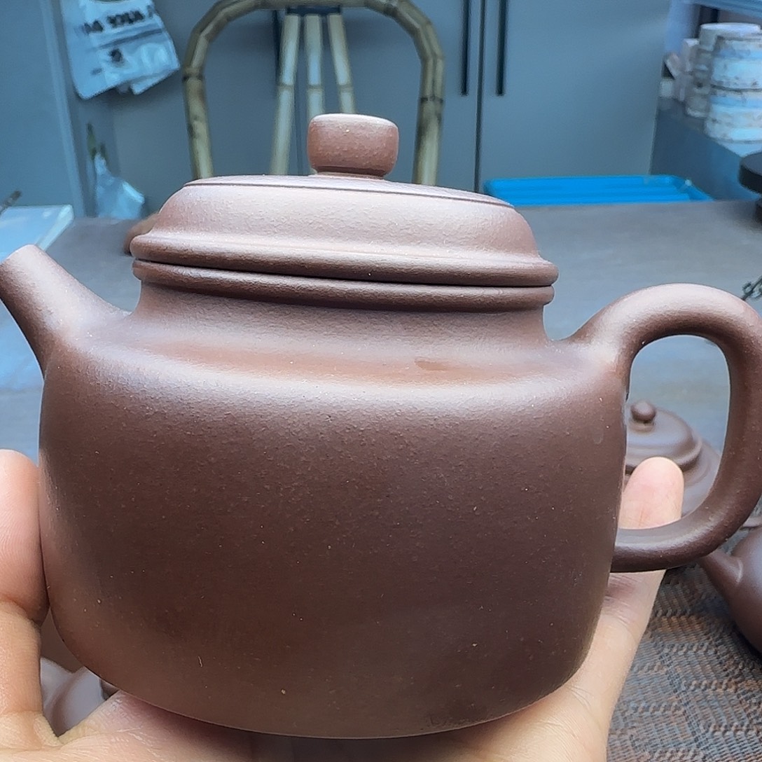 古***令紫砂茶壶微瑕紫泥得钟