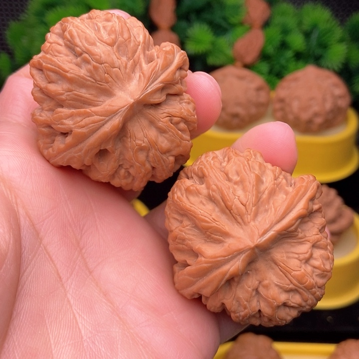 吊坠文玩核桃红锦鲤45全品