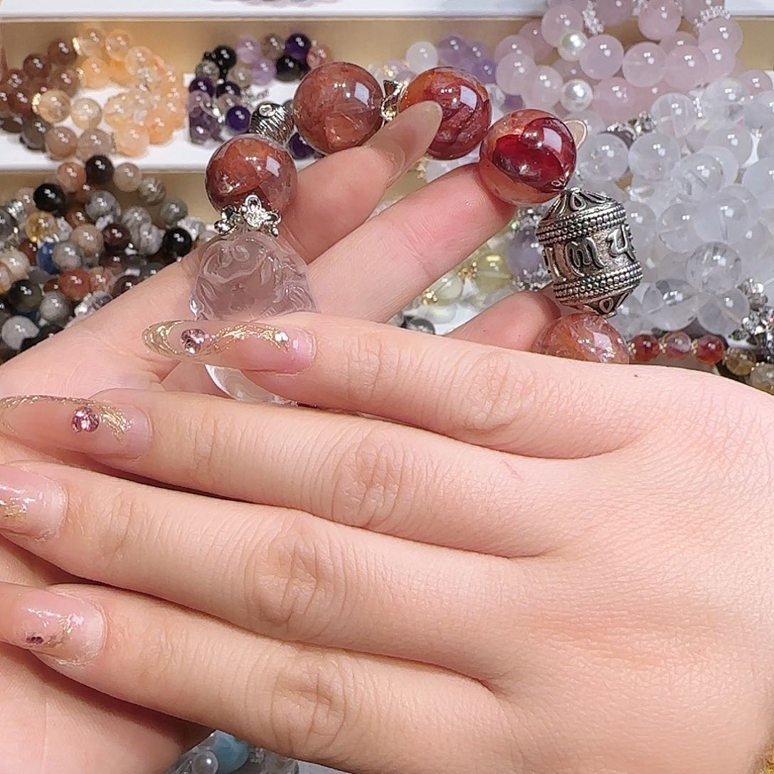 水晶手链未镶嵌胡***离八