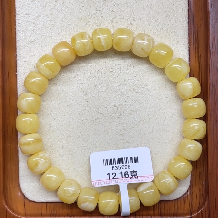 琥珀未镶嵌手链蜜蜡