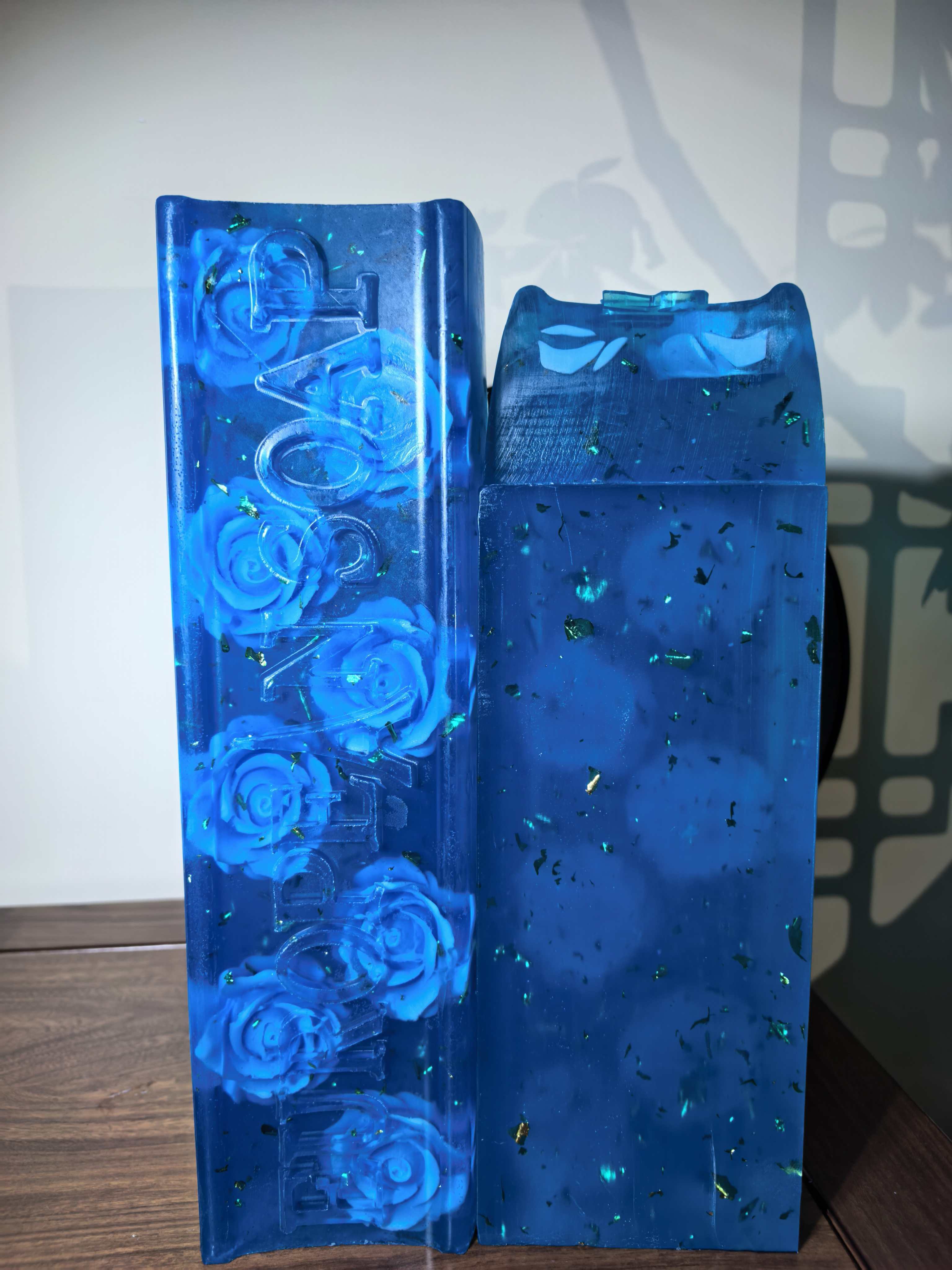 名媛纪幽蓝花语蓝艾菊金箔精油皂