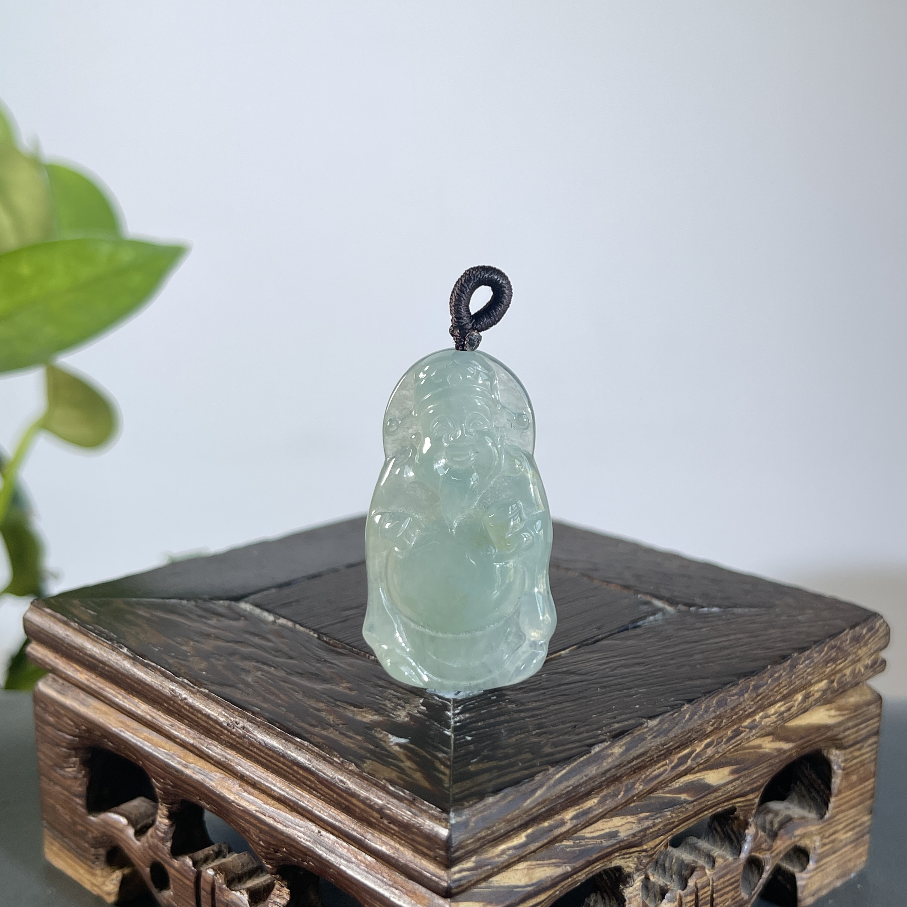 JGB16-83  天然缅甸A货翡翠  财神