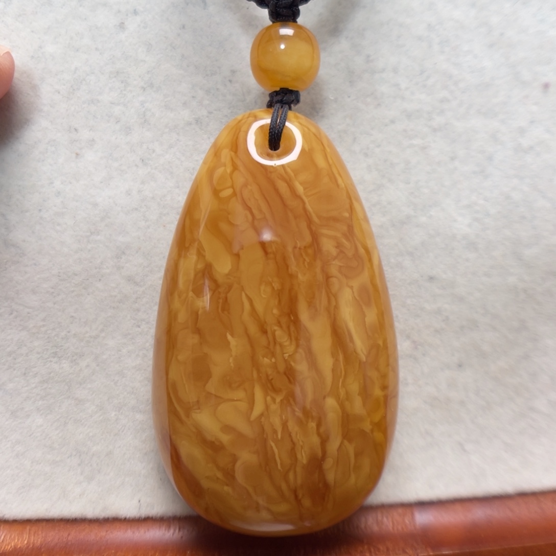 蜜蜡未镶嵌项链吊坠