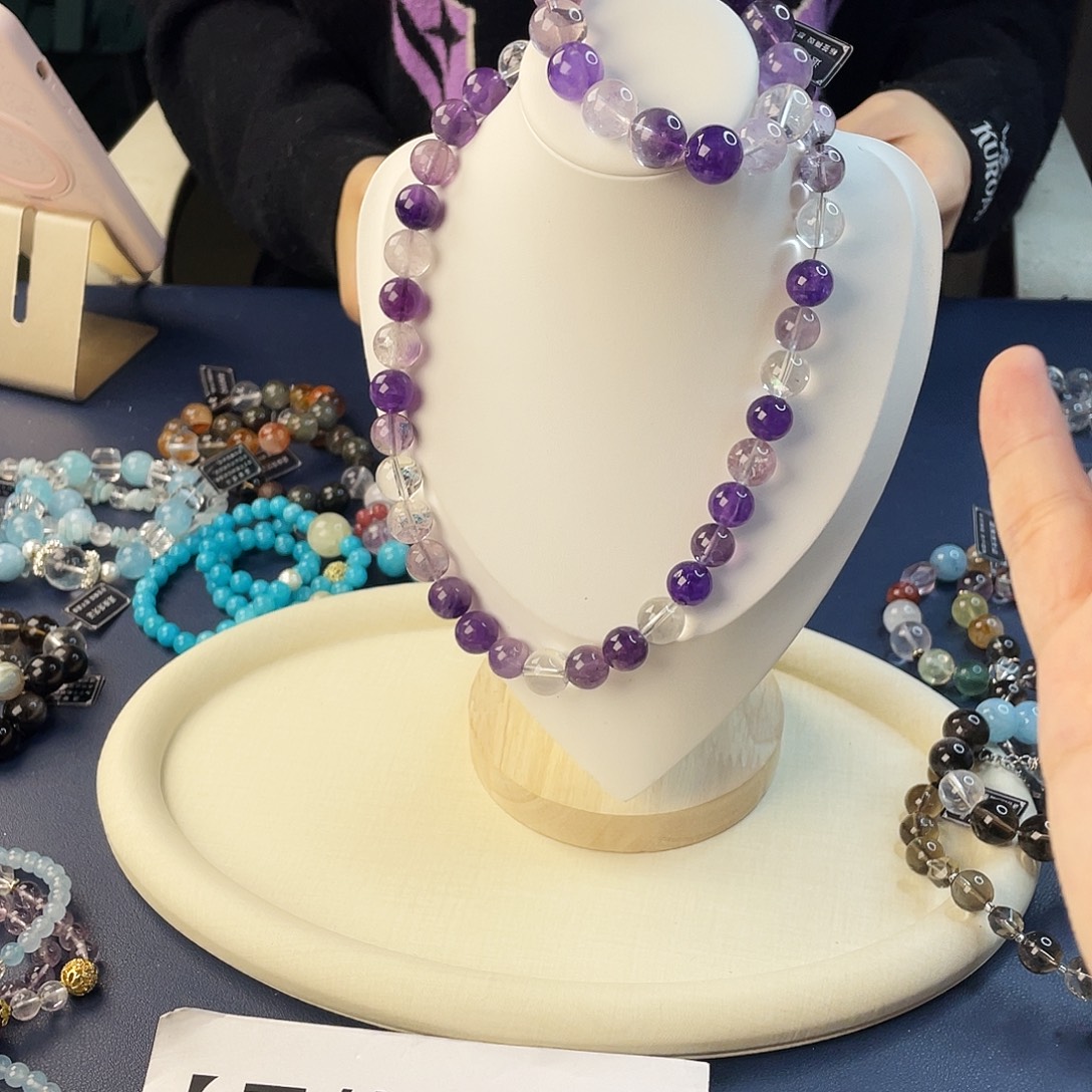 水晶手链银S925镶嵌