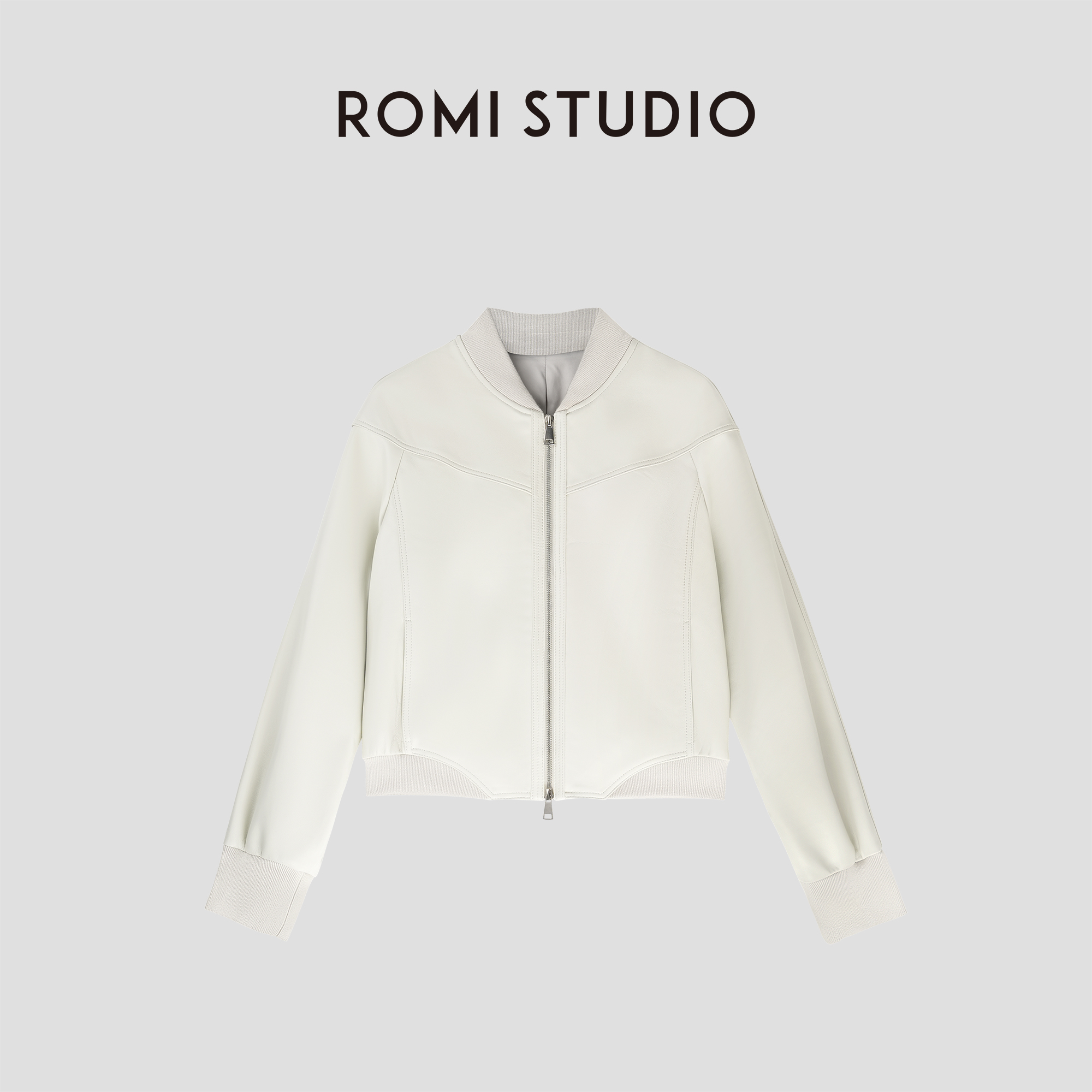 ROMI STUDIO“进口纳帕小羊皮”白首方悔读书迟外套23AWW388